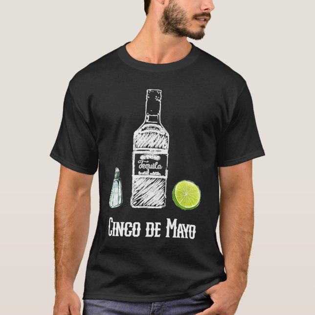 Camiseta Cinco de Mayo Salt Tequila Lime Celebration Party (Anverso)