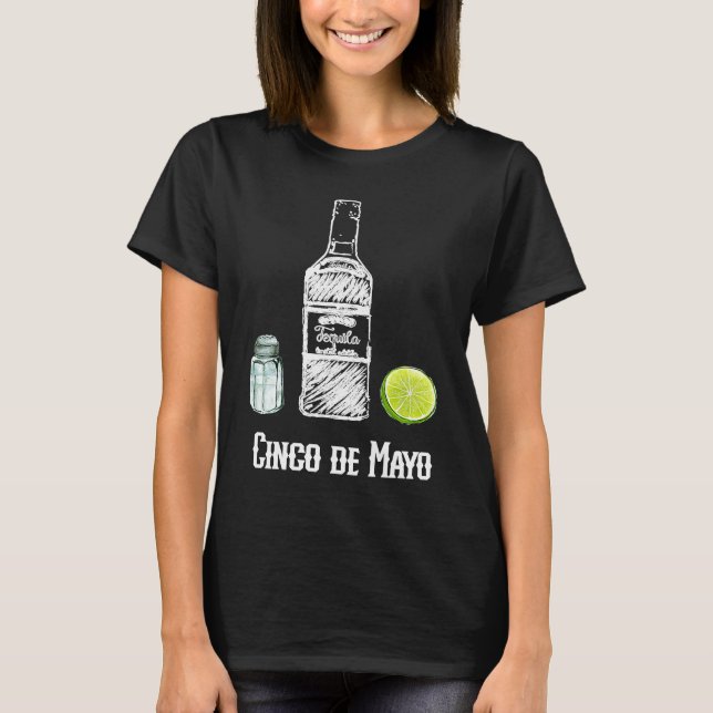 Camiseta Cinco de Mayo Salt Tequila Lime Celebration Party (Anverso)