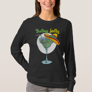 Camiseta Cinco De Mayo Sensando Salty Margarita Bebiéndome