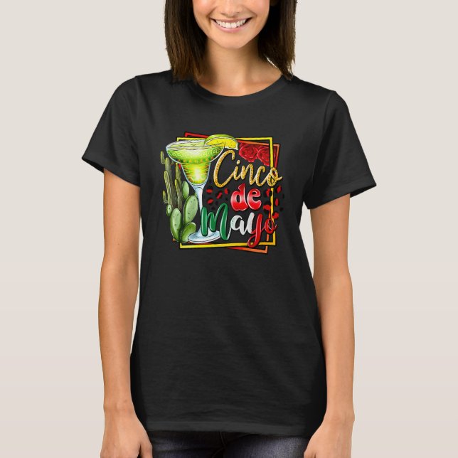 Camiseta Cinco De Mayo Shirt Mexican Fiesta 5 De Mayo Women (Anverso)