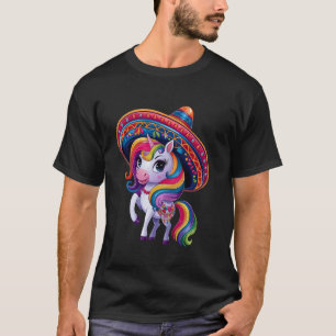 Camiseta Cinco De Mayo Sombrero Unicornio Mexicano Fiesta N
