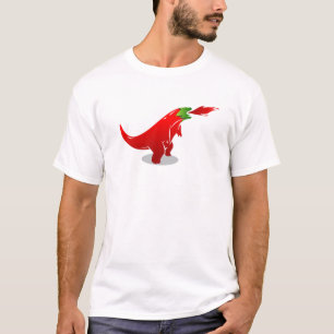Camiseta Cinco De Mayo Spicy Comida Pepperoni Chili Dinosau