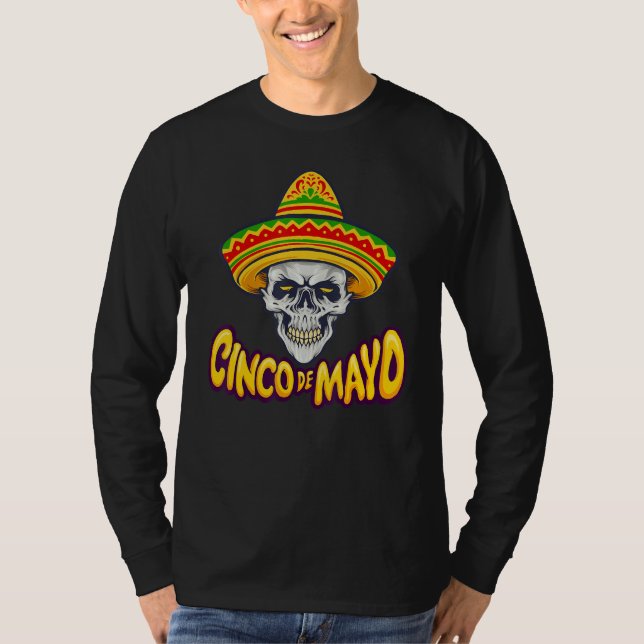 Camiseta Cinco De Mayo Surprise 5 De Mayo Viva Mexico Sombr (Anverso)