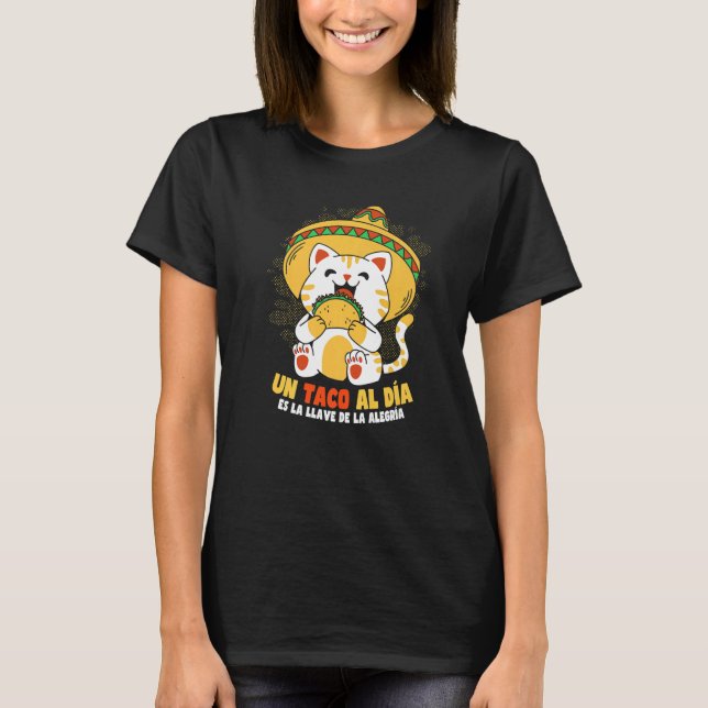 Camiseta Cinco de Mayo Taco Cat (Anverso)