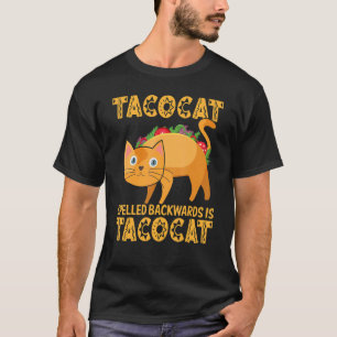 Camiseta Cinco De Mayo Taco Cat deletreo al revés P Mexican