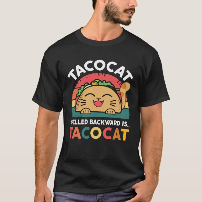 Camiseta Cinco De Mayo Tacocat Spelled Backward  Kid Toddle (Anverso)