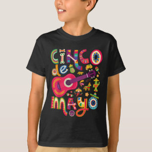Camiseta Cinco De Mayo Tee, México Taco Guitar Fiesta Cinc