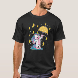 Camiseta Cinco De Mayo Tee Raining Tacos Unicorn Paraguas