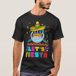 Camiseta Cinco de Mayo tiburón bigote en Sombrero disparemo