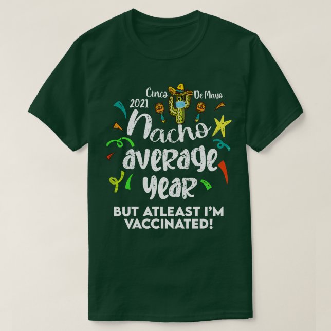Camiseta Cinco De Mayo Vacunado (Diseño del anverso)