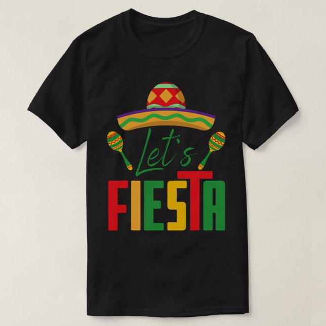 Camiseta Cinco de mayo vamos a la Fiesta Fiesta Mexicana Ci (Diseño del anverso)