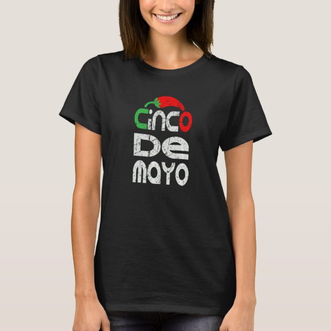 Camiseta Cinco De Mayo Vintage (Anverso)