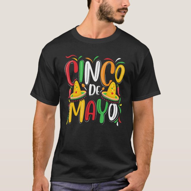 Camiseta Cinco De Mayo Women Men Mexican Party 5 De Mayo (Anverso)