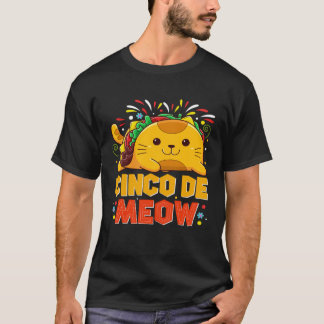 Camiseta Cinco De Meo  Mexican Cat Cinco De Mayo Costume Ta