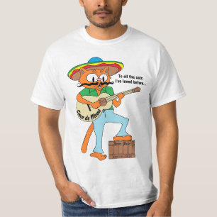 Camiseta "Cinco de Meow" Cinco de Mayo Gato de Dibujos Anim