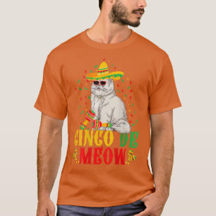 Camiseta Cinco De Meow Cute Cinco De Mayo Gato Sombrero