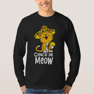 Camiseta Cinco De Meow Cute Cinco De Mayo Sombrero Taco Cat