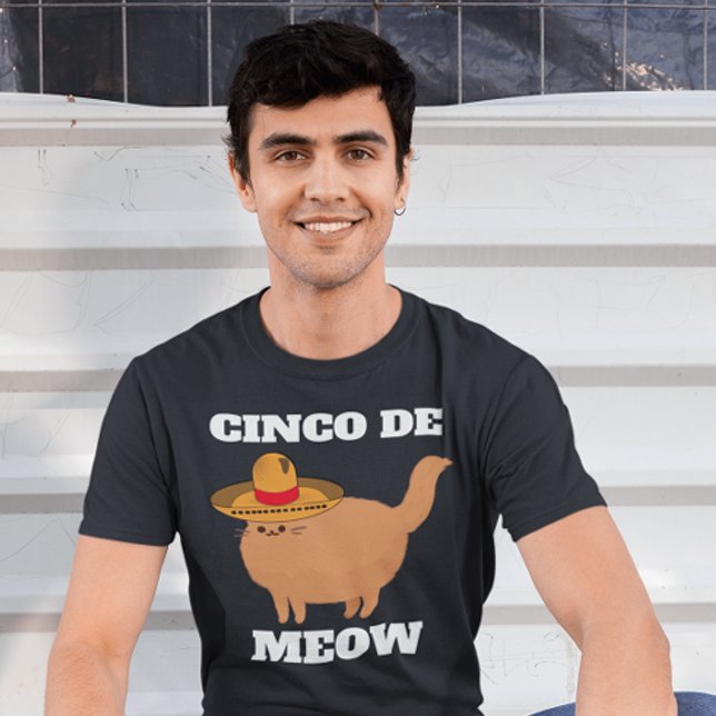 CAMISETA CINCO DE MEOW FUNNY CAT T-SHIRT T-SHIRTS (Subido por el creador)