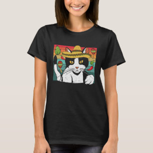 Camiseta Cinco de Meow Gato Orgullo Mexicano Cinco De M