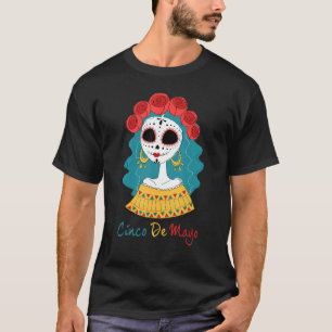 Camiseta Cinco De Mexicana Cruza Gafas De Sol Mustache