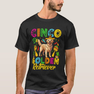 Camiseta Cinco De Retriever Dorado Cinco De Mayo Perro Mexi