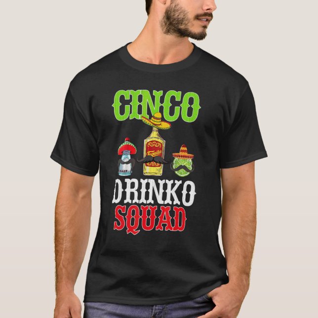 Camiseta Cinco Drinko Cinco De Mayo Fiesta Mexicana P (Anverso)