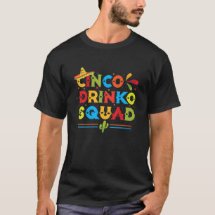 Camiseta Cinco drinko cómico cinco de mayo