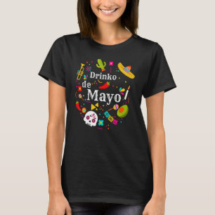 Camiseta Cinco Drinko De Mayo Hombres Mujeres Bebiendo Mamá