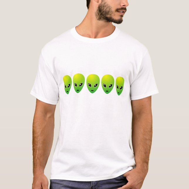 Camiseta Cinco ET verdes (Anverso)
