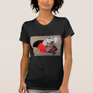 Camiseta Cinco fans japoneses, Hokusai, Ukiyoe