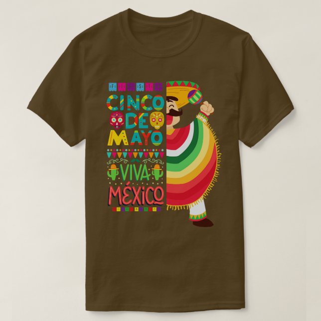 Camiseta Cinco fiestas mexicanos de mayo (Diseño del anverso)