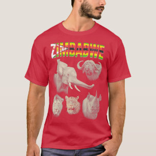 Camiseta Cinco grandes safari de Zimbabue