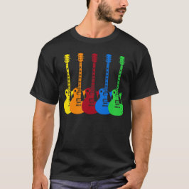 Camiseta Cinco Guitars eléctricos coloridos 