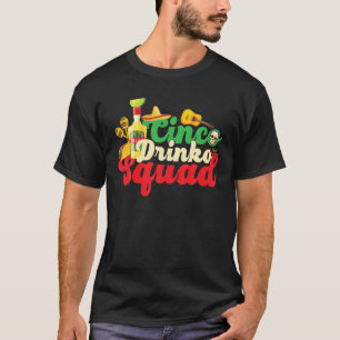 Camiseta Cinco hilos de dragón que beben Fiesta Funny Cinco
