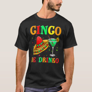 Camiseta Cinco mujeres de la Fiesta de Drinko Sombrero Tequ