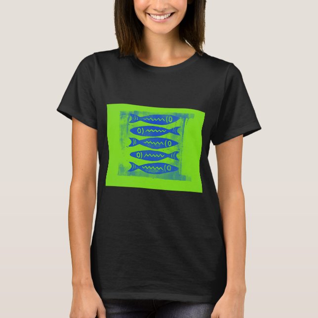 Camiseta Cinco peces funky (Anverso)