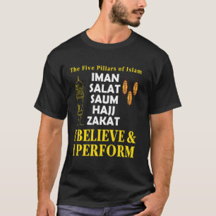 Camiseta Cinco pilares del Islam creo y realizo Islami