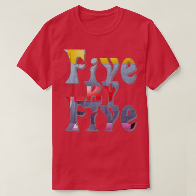 Camiseta Cinco por cinco (Diseño del anverso)