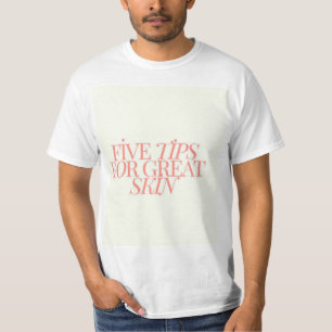 Camiseta cinco puntas para una piel grandiosa