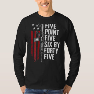 Camiseta Cinco Puntos Cinco Seis 556 Ammo Ar15 Propietario 
