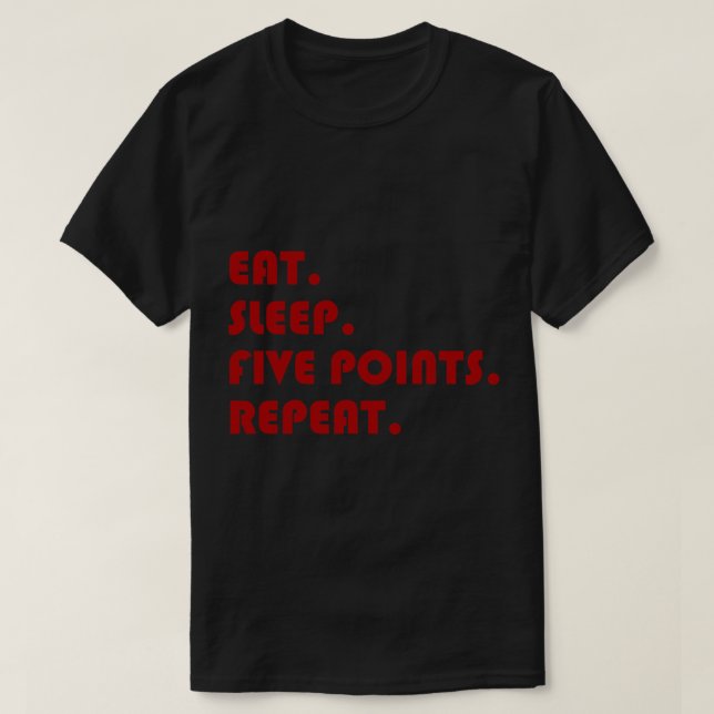 Camiseta Cinco puntos de Carolina del Sur (Diseño del anverso)