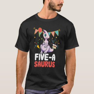 Camiseta Cinco Saurus Dinosaur Cute Kiddo Hadrosaur
