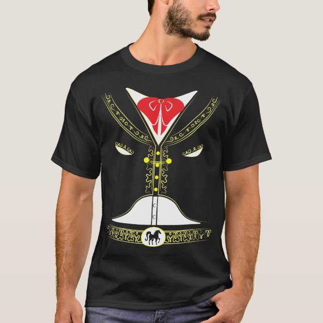 Camiseta Cinco vestimentas de Mayo en México, parte del cha (Anverso)