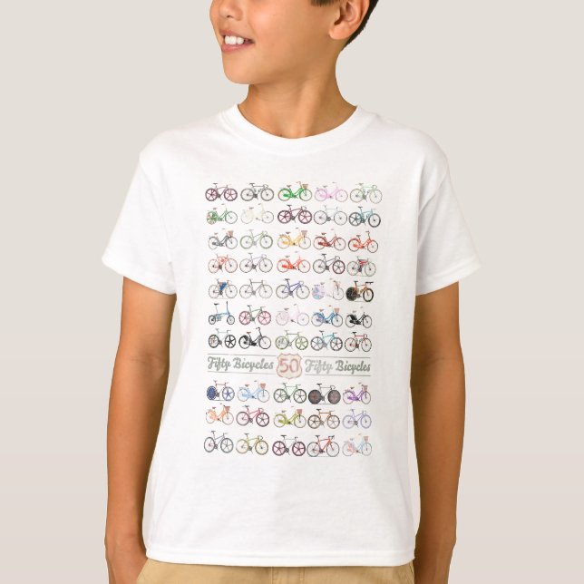 Camiseta Cincuenta bicicletas (Anverso)
