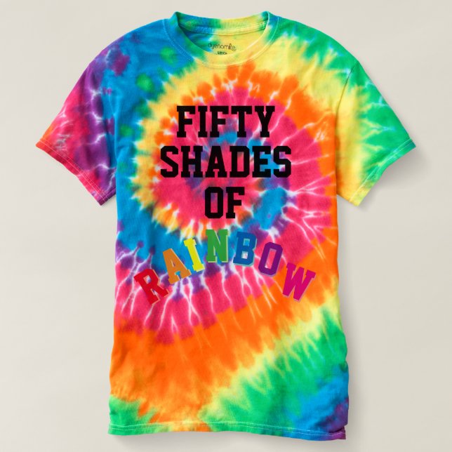 Camiseta Cincuenta sombras de arcoiris (Diseño del anverso)