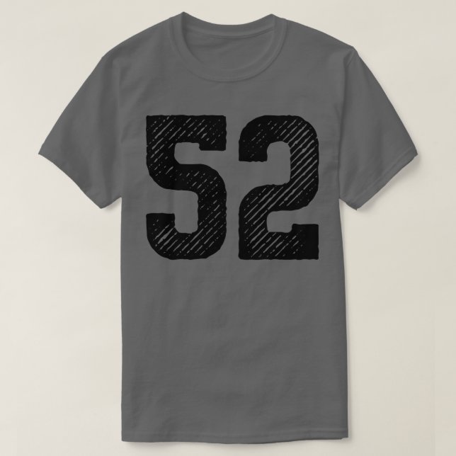 Camiseta Cincuenta Y Dos 52 1 (Diseño del anverso)