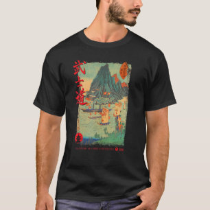 Camiseta Cincuenta y tres estaciones de arte japonés de Sue