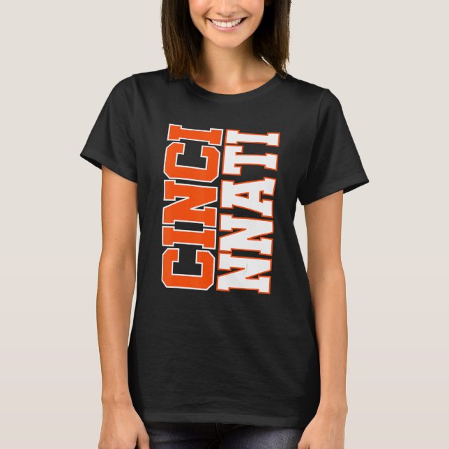 Camiseta CINCY 'NATI Cincinnati OH Pareja Familia T (Anverso)