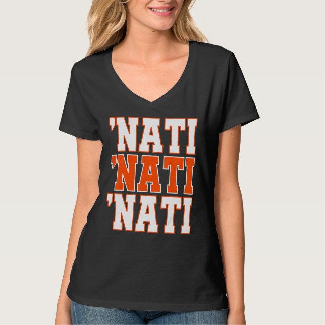 Camiseta CINCY 'NATI Cincinnati OH Pareja Familia T (Anverso)
