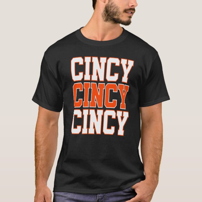 Camiseta Cincy 'nati Cincinnati Oh Pareja Familiar Pareja T (Anverso)